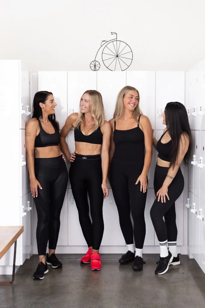 A group of SpinHouse riders together in the studio